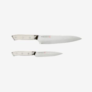 Markus Aujalay – Knivset Damaskus 2 delar – Silver – Köksknivar & tillbehör – Från Homeroom