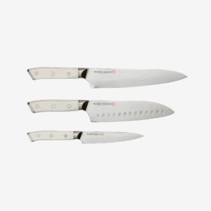 Markus Aujalay – Knivset Damaskus 3 delar – Silver – Köksknivar & tillbehör – Från Homeroom