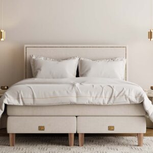 Mattsons Beds Lycka SOVA Edition Kontinentalsäng 160×200 Beige