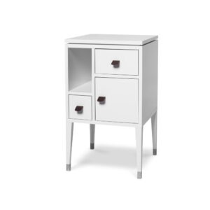 Mavis Abisko Höga Ben Sängbord 42x42x72 Vit