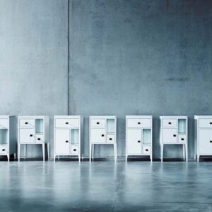 Mavis Abisko Låga Ben Sängbord 42x42x72 Vit