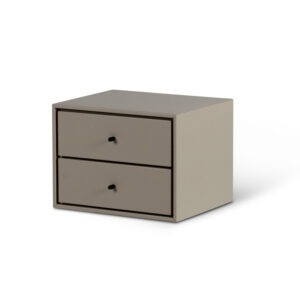 Mavis Volt Vägghängt Sängbord 35×28.5×26 Beige