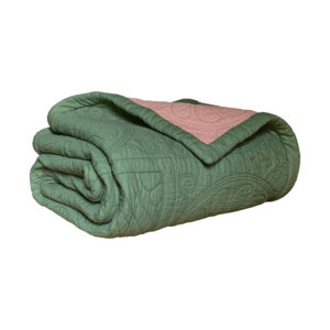 Mille Notti Durham Överkast 180×260 Grön / Rosa