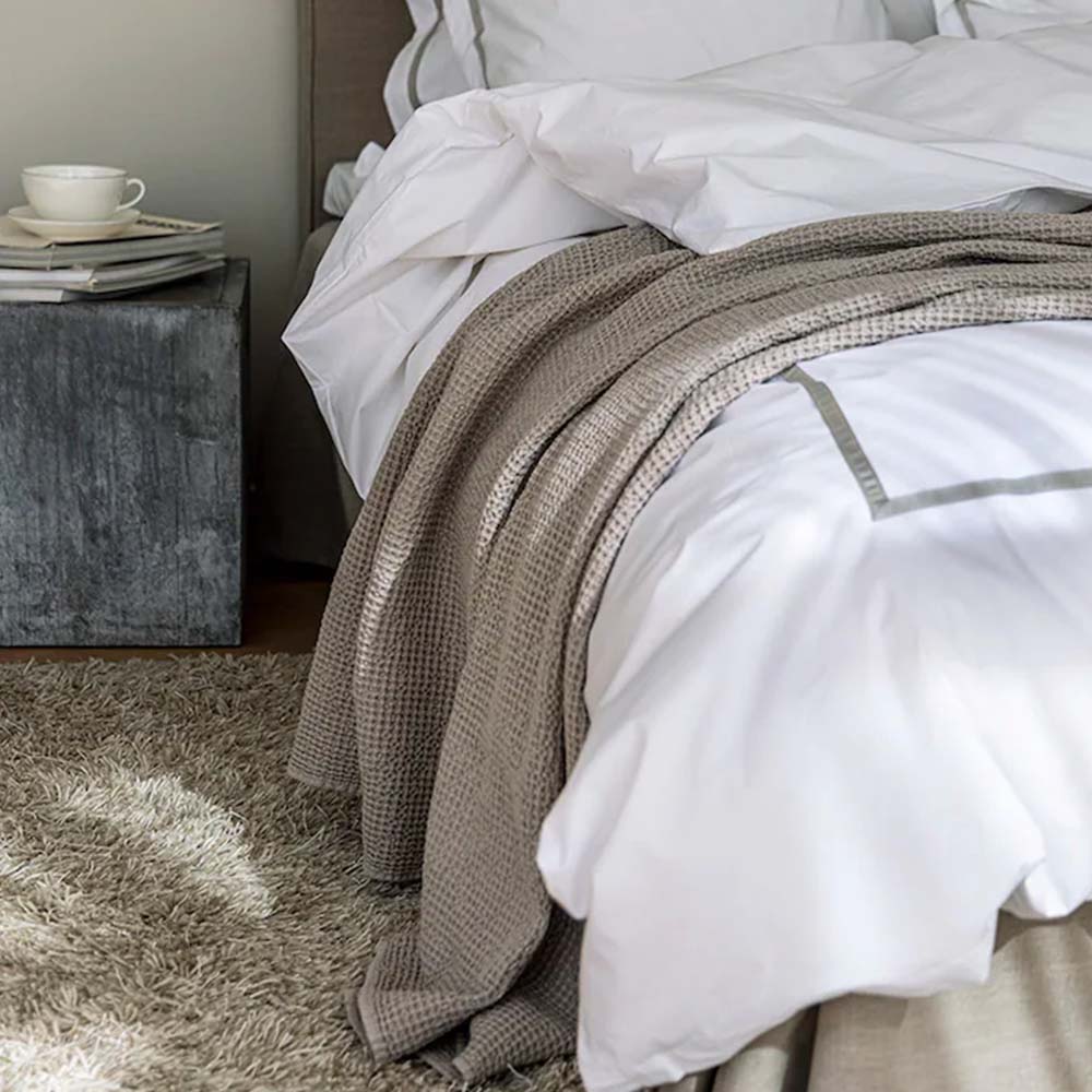 Mille Notti Riposo Våfflat Överkast 260×260 Beige