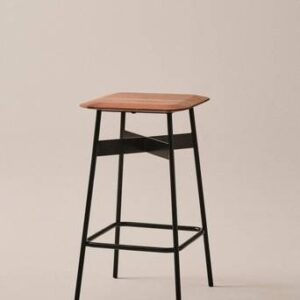 NARBONNE barpall Acaciaträ/svart