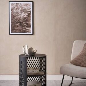 NÄS sidobord ø 40 cm Svart