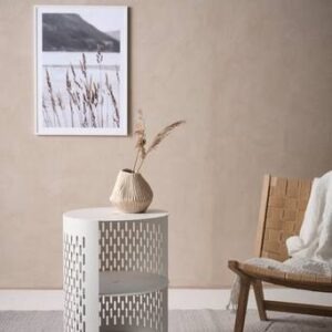 NÄS sidobord ø 40 cm Vit