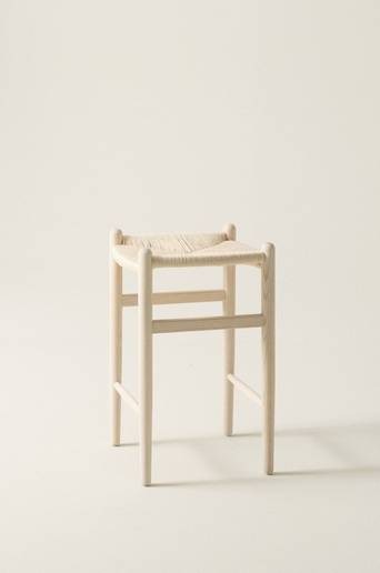 NATTAVAARA barpall Vitsåpad alm/ljust rep