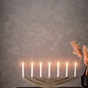 NAVIDA elljusstake Brunbetsad