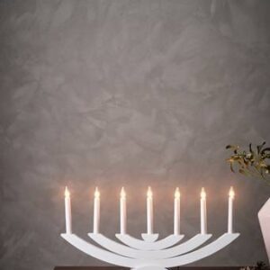 NAVIDA elljusstake Vit