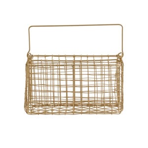 NAVITI Förvaringskorg L Guld