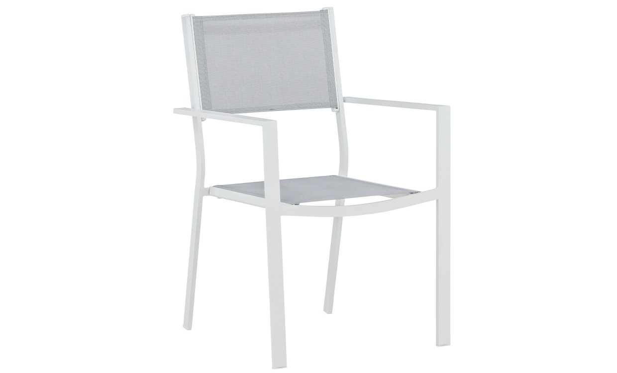 NEMO Matstol Vit/Grå