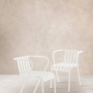 NERJA karmstol 2-pack Vit