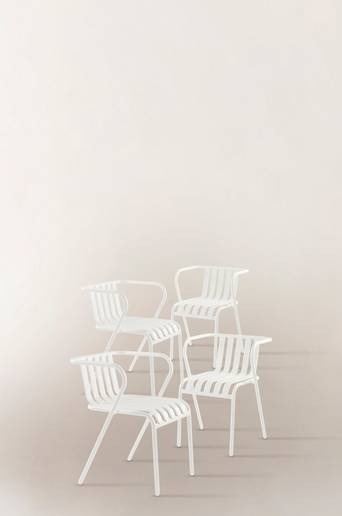 NERJA karmstol 4-pack Vit