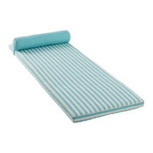 NERJA madrass solsäng Aquablå/vit randig