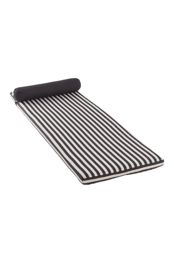 NERJA madrass solsäng Svart/vit randig