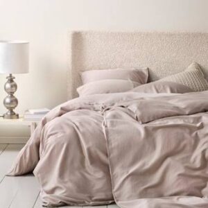 NEZZIE påslakanset enkelsäng Beige