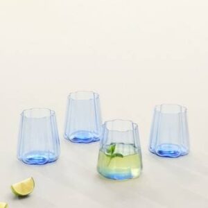 NINA glas 4-pack Blå