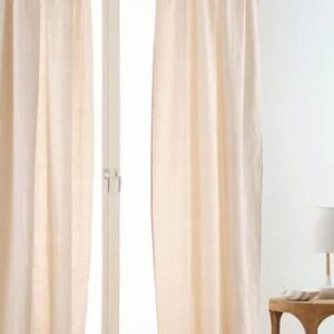 NORA multifunktionsgardin 2-pack Linnebeige