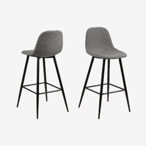 AC Design Furniture – Barstol 2-pack Emelie – Svart – Barstolar & pallar – Från Homeroom
