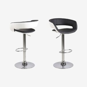 AC Design Furniture – Barstol 2-pack, Krom Malmö – Vit – Barstolar & pallar – Från Homeroom