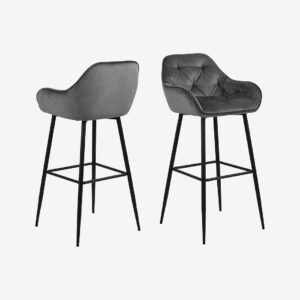 AC Design Furniture – Barstol Alice, 2-pack – Grå – Barstolar & pallar – Från Homeroom