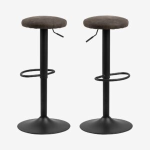 NORDFORM – Barstol Frans 2-pack, 62-82 cm – Grå – Barstolar & pallar – Från Homeroom