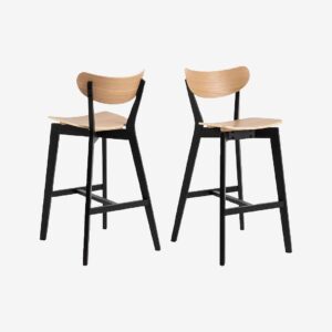 AC Design Furniture – Barstol Roxby 2-pack – Svart – Barstolar & pallar – Från Homeroom