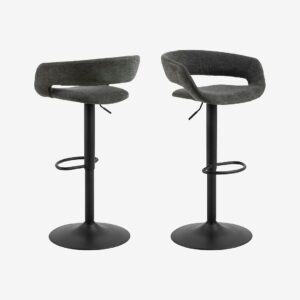 AC Design Furniture – Barstol grace, 2-p – Grå – Barstolar & pallar – Från Homeroom