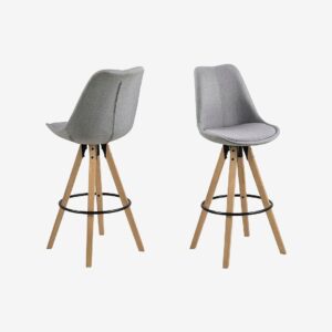 AC Design Furniture – Dima barstol 2-pack – Grå – Barstolar & pallar – Från Homeroom