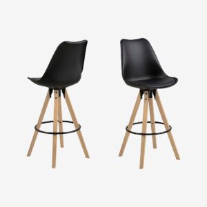 AC Design Furniture – Dima barstol 2-pack – Svart – Barstolar & pallar – Från Homeroom
