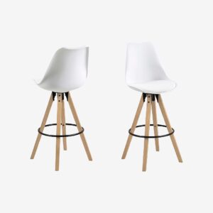 AC Design Furniture – Dima barstol 2-pack – Vit – Barstolar & pallar – Från Homeroom