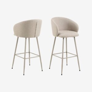 AC Design Furniture – Eleanor barstol 2-pack – Beige – Barstolar & pallar – Från Homeroom