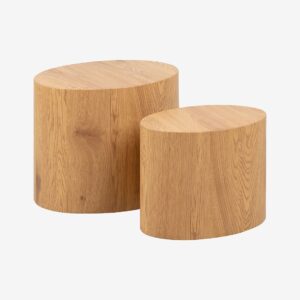 AC Design Furniture – Sidobord Molly, set om 2 – Natur – Småbord – Från Homeroom
