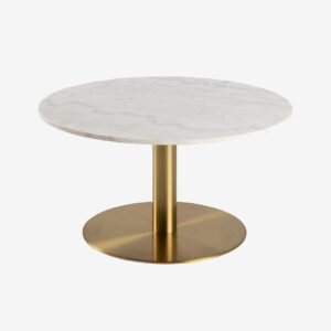 AC Design Furniture – Soffbord Cleo, Ø 80 cm – Vit – Soffbord – Från Homeroom