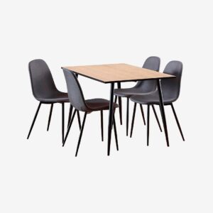 NORDFORM – Wilma rektangulärt matbordsset 120x80x75 cm – Vit – Matgrupp 4 personer – Från Homeroom