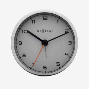 NeXtime – Klocka Company Alarm 9 cm – Vit – Väggklockor & bordsur – Från Homeroom
