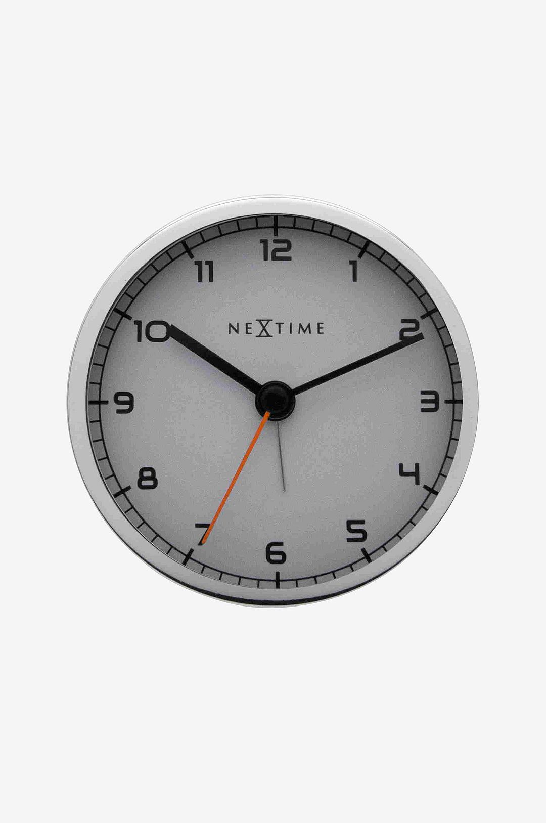 NeXtime - Klocka Company Alarm 9 cm - Vit - Väggklockor & bordsur - Från Homeroom