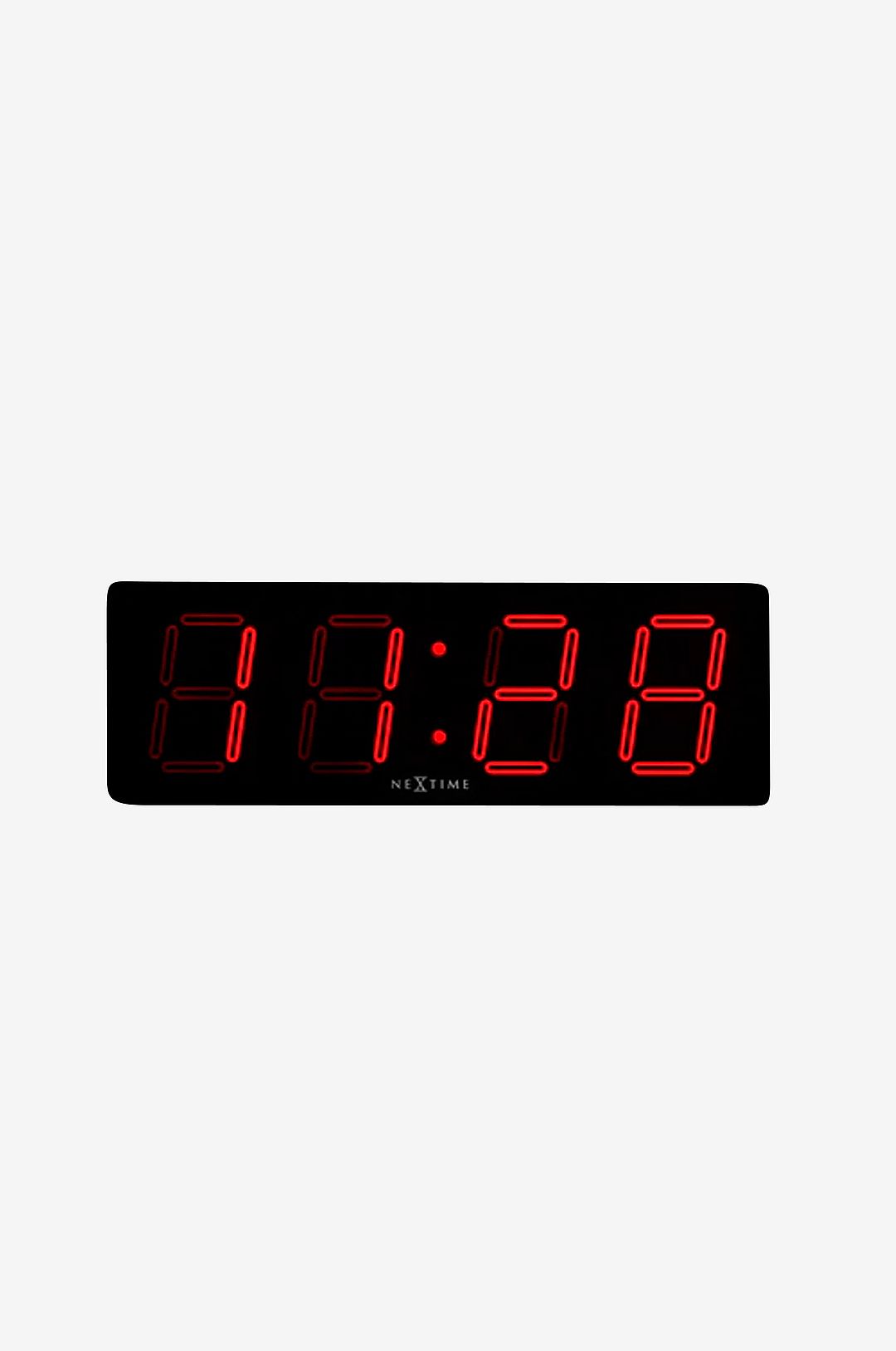 NeXtime - LED-Klocka BIG-D - Svart - Väggklockor & bordsur - Från Homeroom