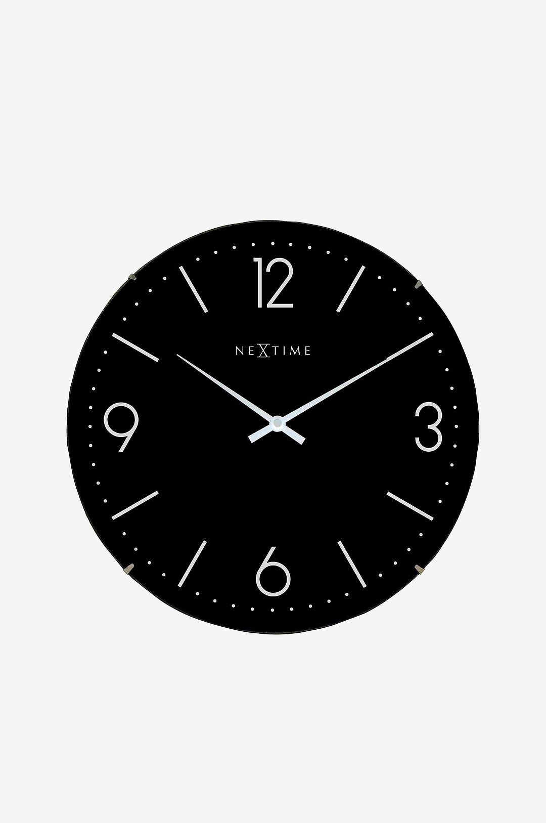 NeXtime - Väggklocka Basic Dome Ø35 cm - Svart - Väggklockor & bordsur - Från Homeroom