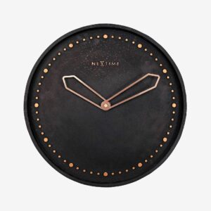 NeXtime – Väggklocka Cross Ø35 cm – Svart – Väggklockor & bordsur – Från Homeroom