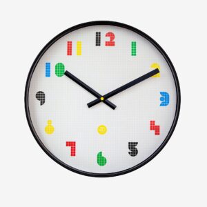 NeXtime – Väggklocka Nxt Bit 35 cm – Flerfärgad – Väggklockor & bordsur – Från Homeroom