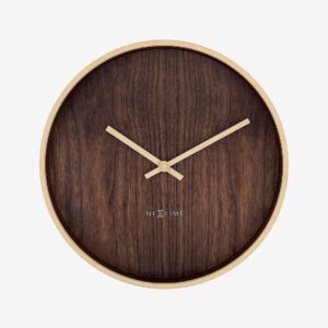 NeXtime – Väggklocka Oslo 30cm – Brun – Väggklockor & bordsur – Från Homeroom