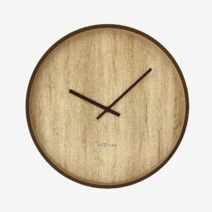 NeXtime – Väggklocka Oslo Large 50 cm – Brun – Väggklockor & bordsur – Från Homeroom