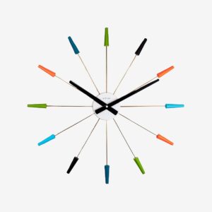 NeXtime – Väggklocka Plug Inn Ø58 cm – Flerfärgad – Väggklockor & bordsur – Från Homeroom