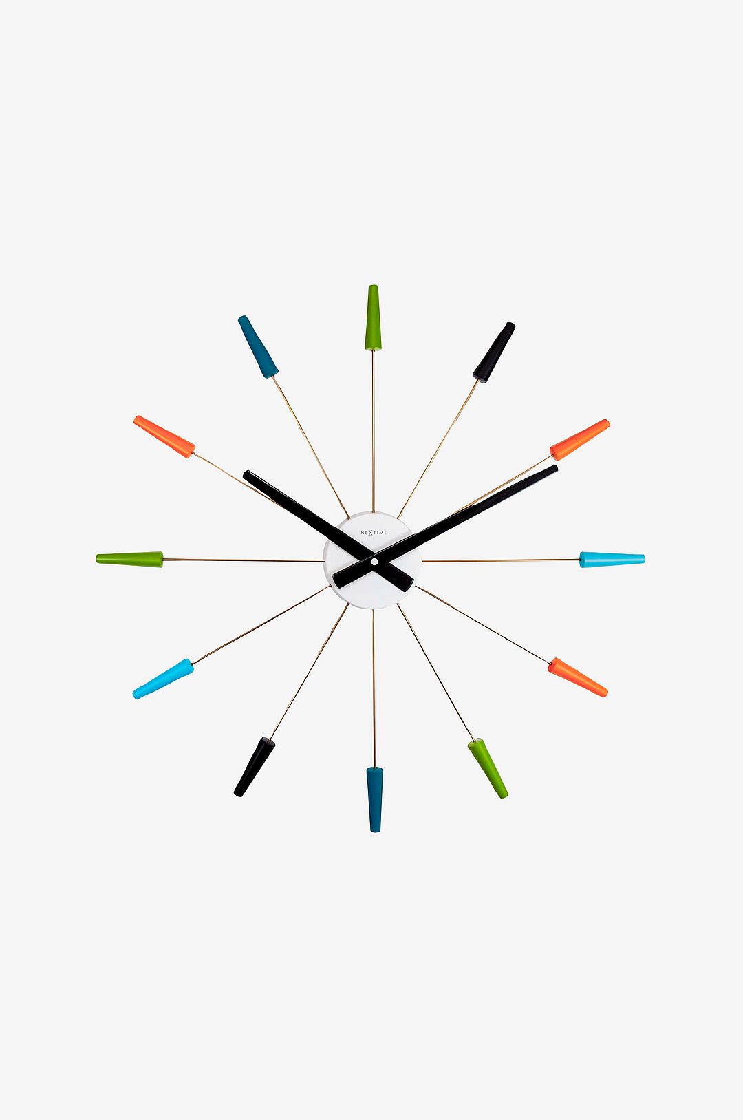 NeXtime - Väggklocka Plug Inn Ø58 cm - Flerfärgad - Väggklockor & bordsur - Från Homeroom