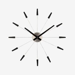 NeXtime – Väggklocka Plug Inn Ø58 cm – Svart – Väggklockor & bordsur – Från Homeroom