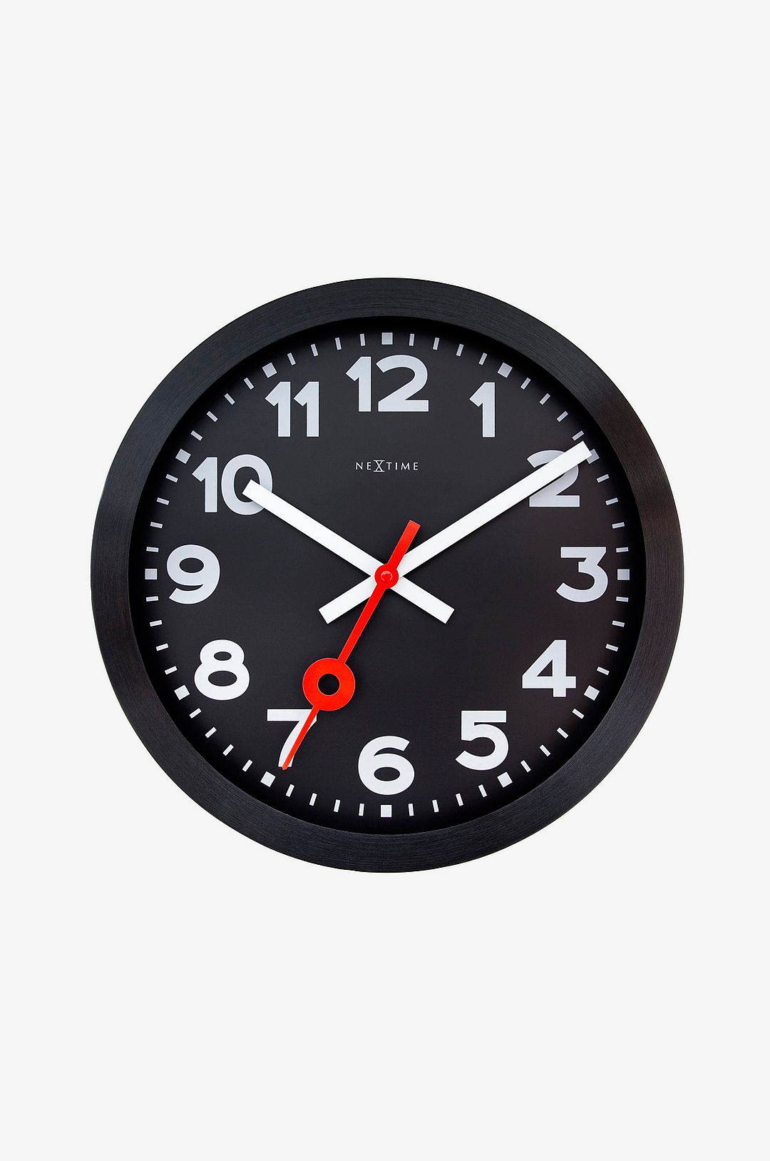 NeXtime - Väggklocka Station Numbers 35 cm - Svart - Väggklockor & bordsur - Från Homeroom