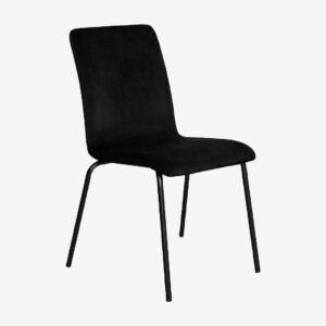 Nordic Furniture Group – Matstol Isak i velour 4 pack – Svart – Stolar – Från Homeroom