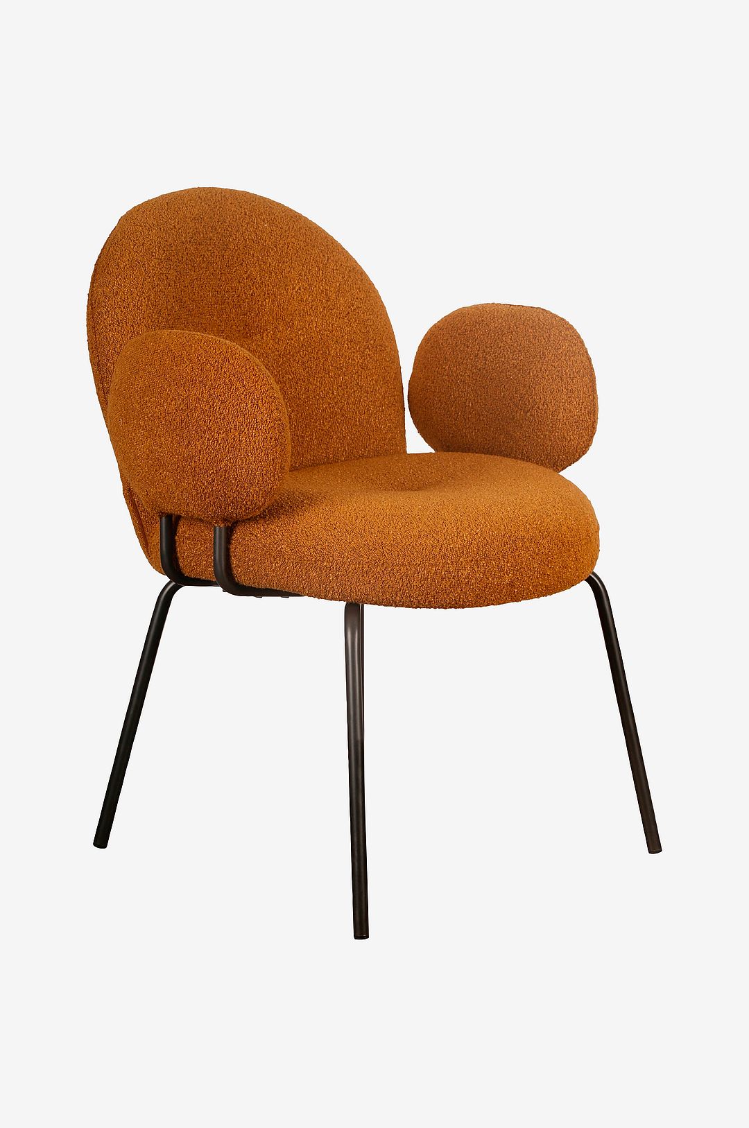 Nordic Furniture Group – Matstol med armstöd Osaka 2-pack – Orange – Karmstolar – Från Homeroom